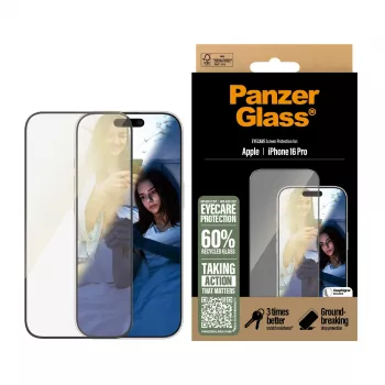 PanzerGlass EyeCare ekrāna aizsargs iPhone '24 6,3 collu Pro Ultra-Wide Fit