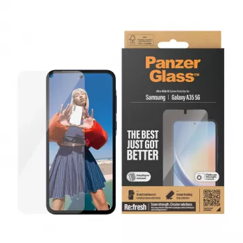 PanzerGlass ® ekrāna aizsargs Samsung Galaxy A35 5G | Ultra-Wide Fit ar EasyAligner
