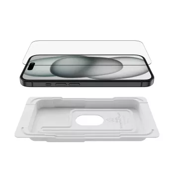 Belkin ScreenForce ekrāna aizsargs Apple iPhone 15 triecienizturīgs un izturīgs pret skrāpējumiem