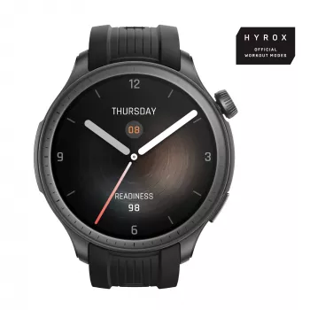 Amazfit Balance 3,81 cm (1,5 collu) AMOLED 46 mm Digitāls 480 x 480 pikseļi Skārienekrāns Melns Wi-Fi GPS (satelīts)