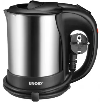 Unold 18575 elektriskā tējkanna 0.5 L 1000 W melna, nerūsējošais tērauds
