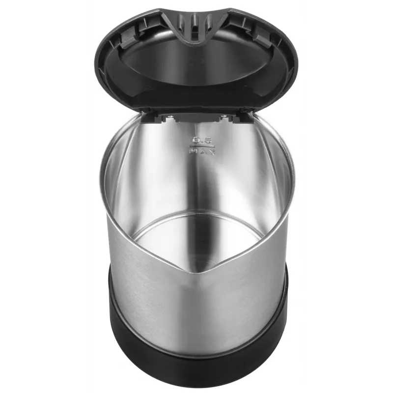 Unold 18575 elektriskā tējkanna 0.5 L 1000 W melna, nerūsējošais tērauds