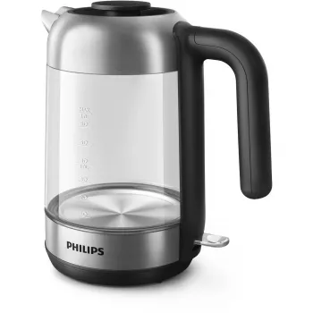 Philips 5000 sērijas Series 5000 HD9339/80 Stikla tējkanna, 1,7 L, 2200 W, stikls, nerūsējošais tērauds, ūdens līmeņa indikators, bezvadu