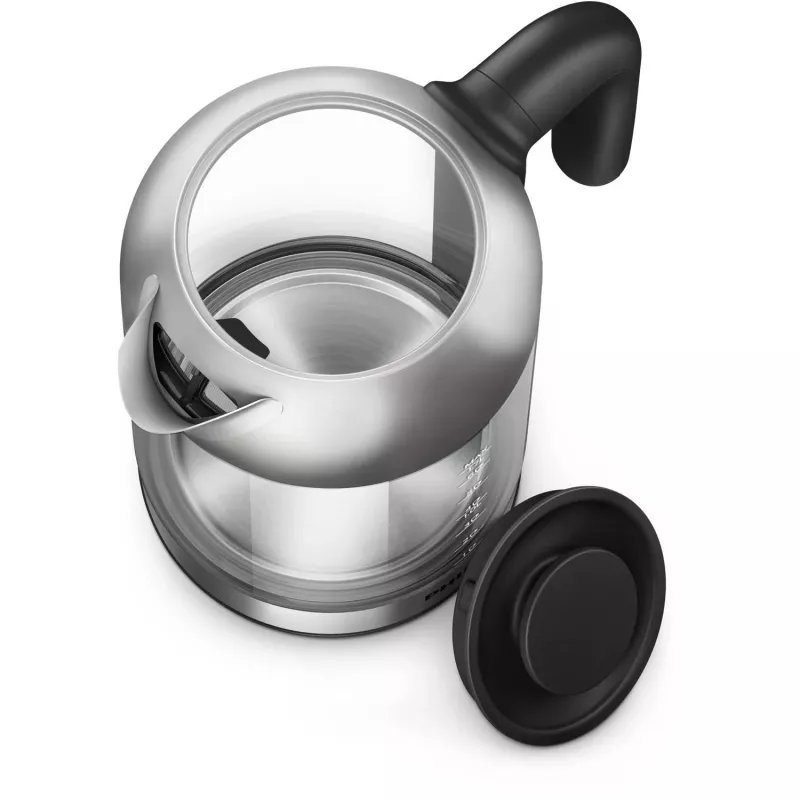 Philips 5000 sērijas Series 5000 HD9339/80 Stikla tējkanna, 1,7 L, 2200 W, stikls, nerūsējošais tērauds, ūdens līmeņa indikators, bezvadu