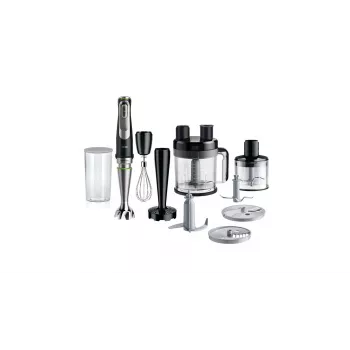 Braun MultiQuick 9 MQ 9187XLI Premium rokas blenderis, 1200 W, melns/slīpēts nerūsējošais tērauds