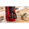 Pilienveida kafijas automāts Bosch TKA3M134 — 1,4 l ūdens tvertne, 15 krūzīšu tilpums, sarkans
