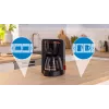 Pilienveida kafijas automāts Bosch TKA3M133, 1,4 L ūdens tvertne, 15 krūzīšu ietilpība, melns