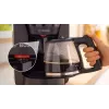 Pilienveida kafijas automāts Bosch TKA3M133, 1,4 L ūdens tvertne, 15 krūzīšu ietilpība, melns
