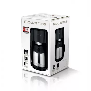Rowenta Milano Thermo CT 3818 filtra kafijas aparāts, 10 tases, melns/nerūsējošais tērauds