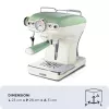 Ariete 1389 Vintage Espresso kafijas automāts - espresso kafijas automāts maltai kafijai vai ESE podiņiem, pasteļzaļā krāsā