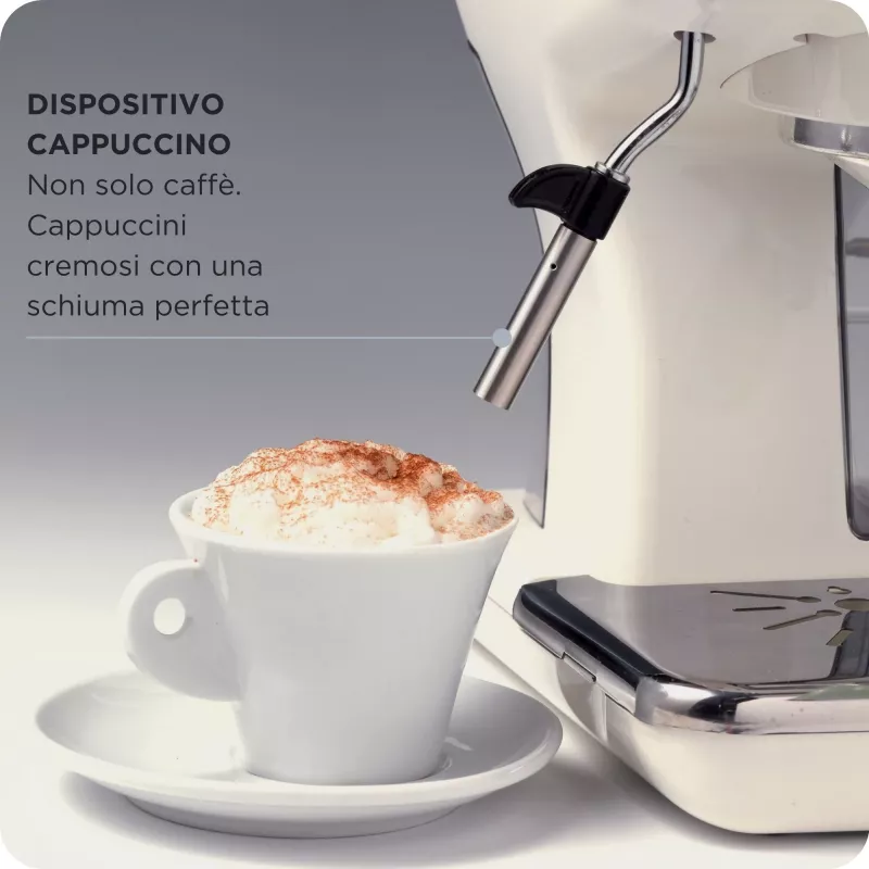 Ariete 1389 Vintage Espresso kafijas automāts - espresso kafijas automāts maltai kafijai vai ESE podiņiem, pasteļzaļā krāsā