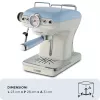 Ariete 1389 Vintage Espresso kafijas automāts - Espresso kafijas automāts maltai kafijai vai ESE spilventiņiem, gaiši zilā krāsā