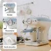 Ariete 1389 Vintage Espresso kafijas automāts - Espresso kafijas automāts maltai kafijai vai ESE spilventiņiem, gaiši zilā krāsā