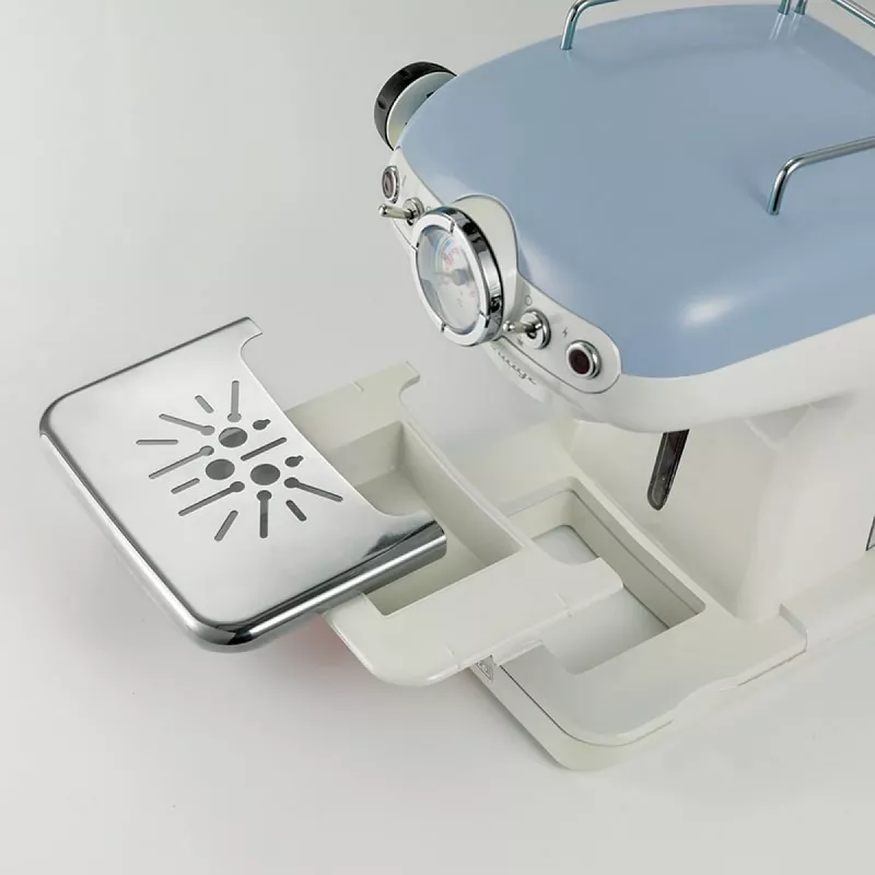Ariete 1389 Vintage Espresso kafijas automāts - Espresso kafijas automāts maltai kafijai vai ESE spilventiņiem, gaiši zilā krāsā