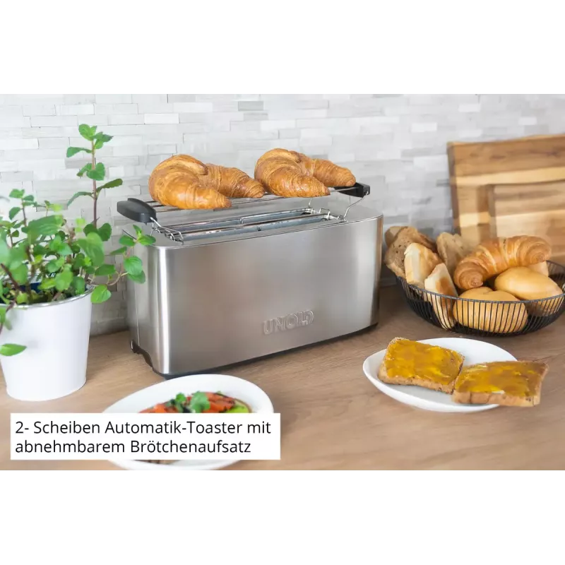 Tosteris Unold Tom 38266 4 šķēlēm no nerūsējošā tērauda 1200 W