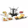 Electric Fondue Unold 48645 1.5L 8 Persons Melns Silver