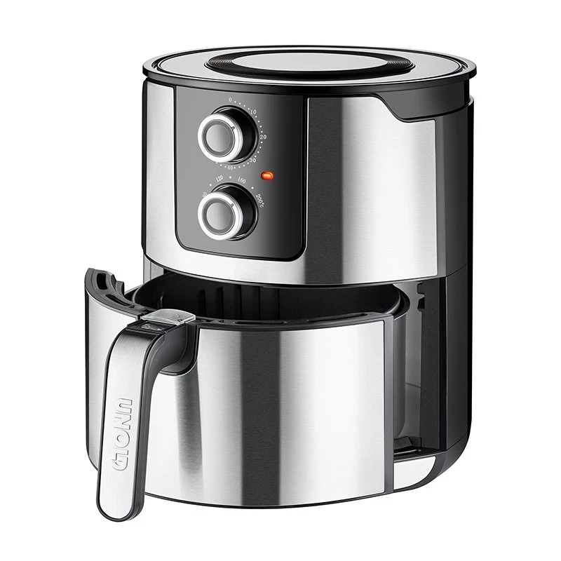 Unold 58655 fritieris Double 5 L 1400 W Karstā gaisa fritieris Melns, nerūsošējais tērauds