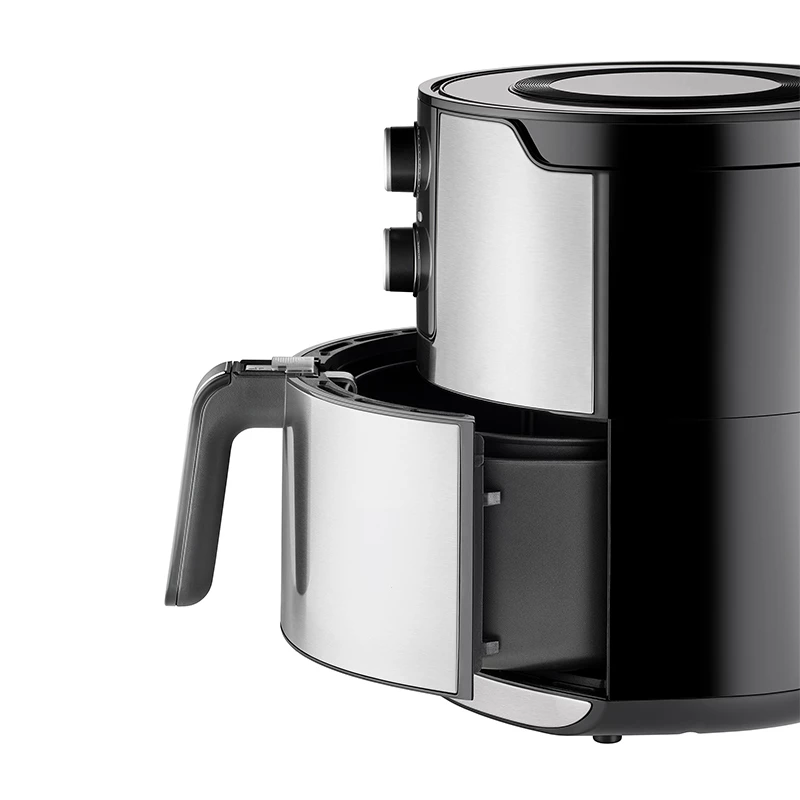 Unold 58655 fritieris Double 5 L 1400 W Karstā gaisa fritieris Melns, nerūsošējais tērauds