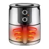 Unold 58655 fritieris Double 5 L 1400 W Karstā gaisa fritieris Melns, nerūsošējais tērauds