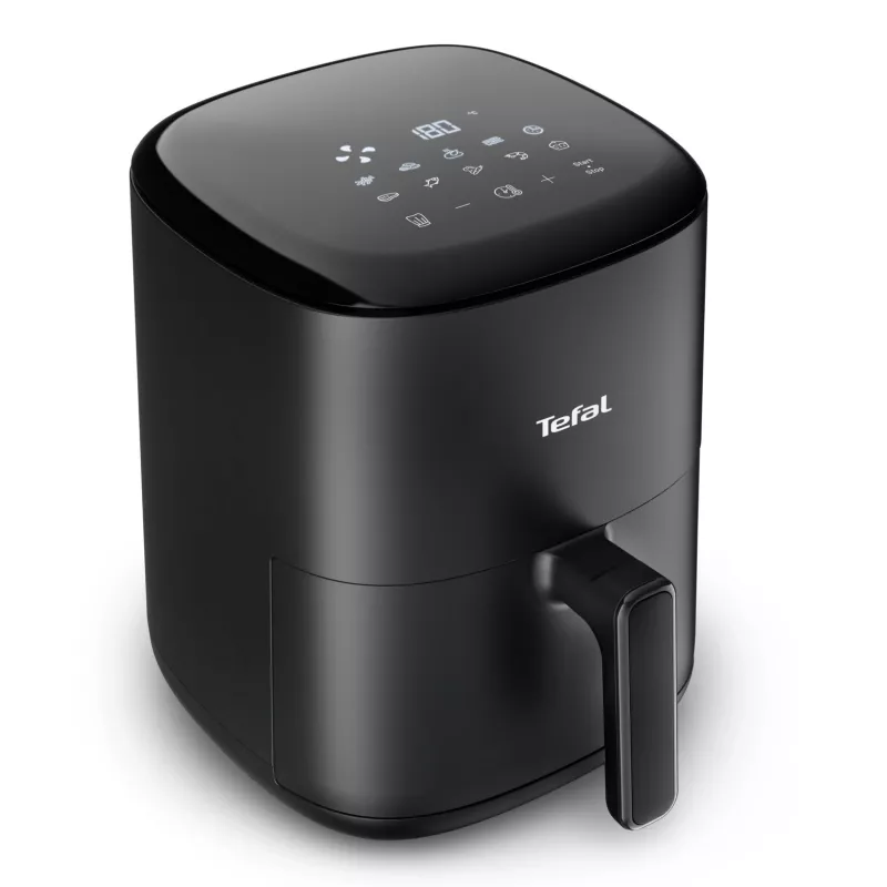 Karstā gaisa cepeškrāsns Tefal Easy Fry EY145810 — 3 L ietilpība, 1300 W, skārienvadība, LCD displejs, melna