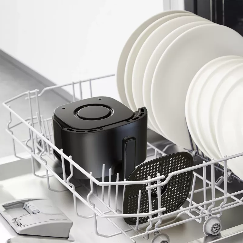 Karstā gaisa cepeškrāsns Tefal Easy Fry EY145810 — 3 L ietilpība, 1300 W, skārienvadība, LCD displejs, melna