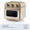 Ariete 4632 Gaisa fritieris un cepeškrāsns Vintage, 1400W, 2in1, Tilpums 16L, Piederumi iekļauti, Taimeris 60 minūtes, Dubultstikls, Bēšs