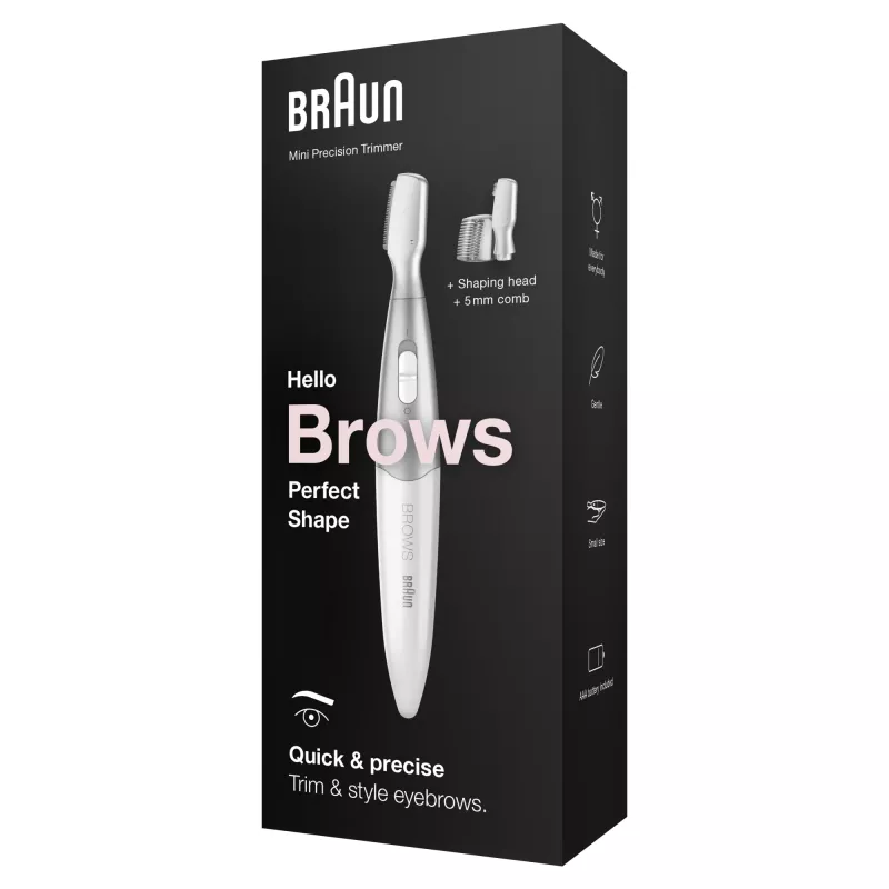 Braun FG1106 precīzijas trimmeris, sudraba krāsā