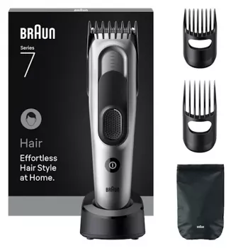 Braun HC7590 matu griezējs/trimmeris melns, sudraba 17 niķeļa-metāla hidrīda (NiMH)