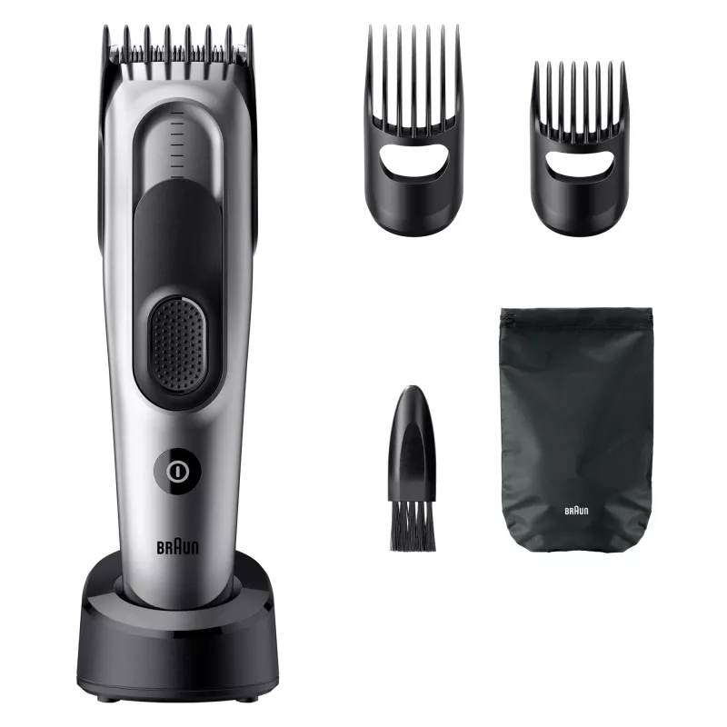 Braun HC7590 matu griezējs/trimmeris melns, sudraba 17 niķeļa-metāla hidrīda (NiMH)