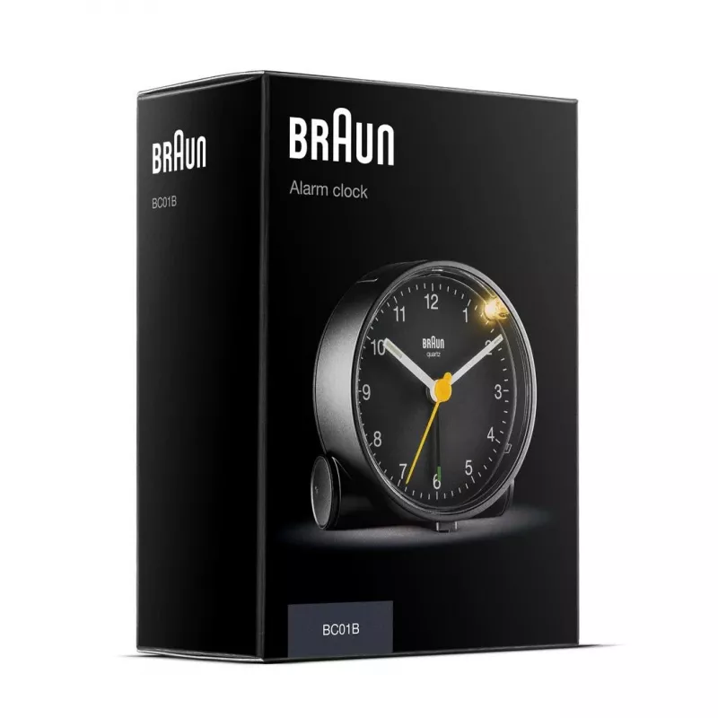 Braun BC01B kvarca modinātājs Melns