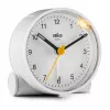 Braun BC01W kvarca modinātājpulkstenis balts