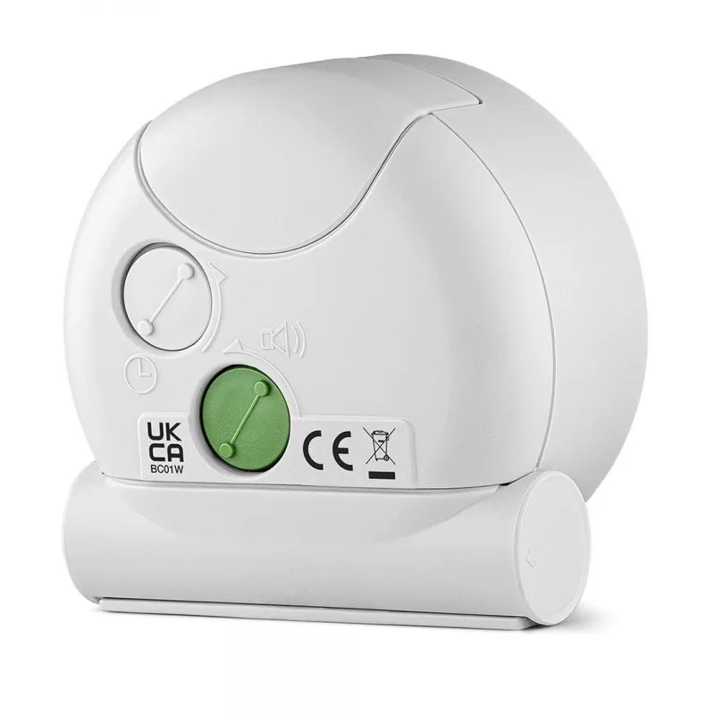 Braun BC01W kvarca modinātājpulkstenis balts