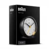 Braun BC12BW kvarca modinātājpulkstenis melns, balts