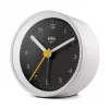 Braun BC12WB kvarca modinātājpulkstenis melnā, baltā krāsā