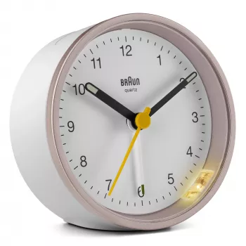 Braun BC12 kvarca modinātājs rozā, balts