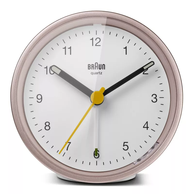 Braun BC12 kvarca modinātājs rozā, balts