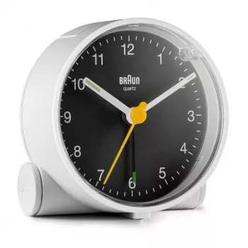 Braun BC01WB kvarca modinātājs Melns, Balts