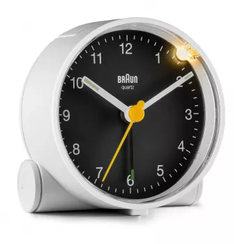 Braun BC01WB kvarca modinātājs Melns, Balts