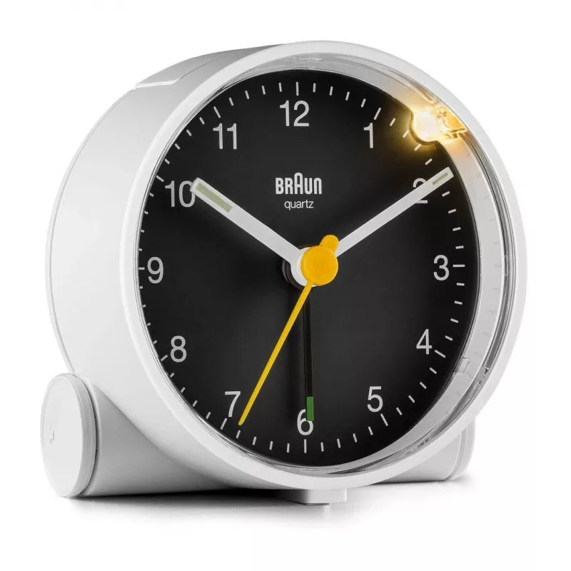 Braun BC01WB kvarca modinātājs Melns, Balts
