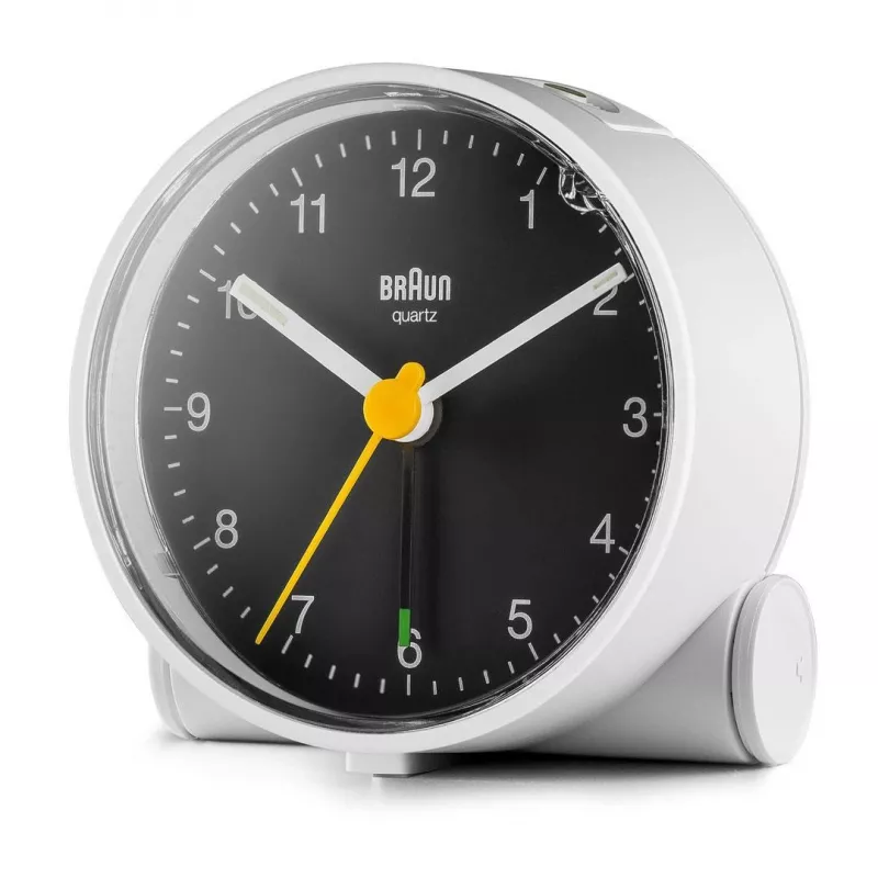 Braun BC01WB kvarca modinātājs Melns, Balts