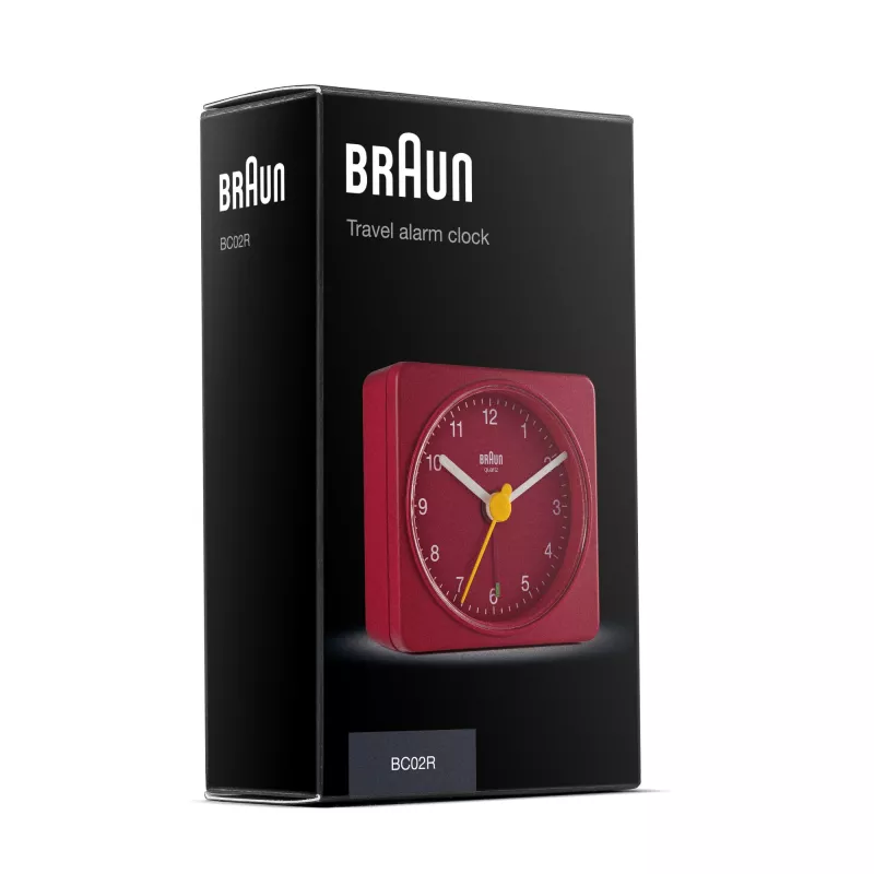 Braun BC02R modinātājs Kvarca modinātājs Sarkans