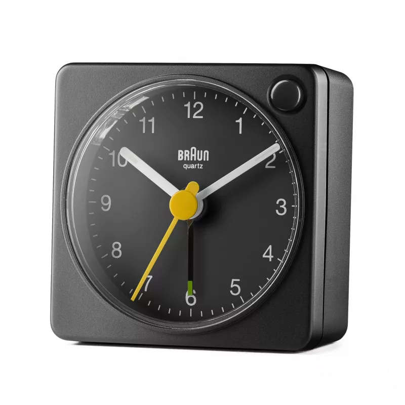 Braun BC02XB modinātājpulkstenis Kvarca modinātājpulkstenis Melns