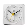Braun BC02XW kvarca modinātājpulkstenis Balts