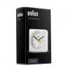 Braun BC02XW kvarca modinātājpulkstenis Balts