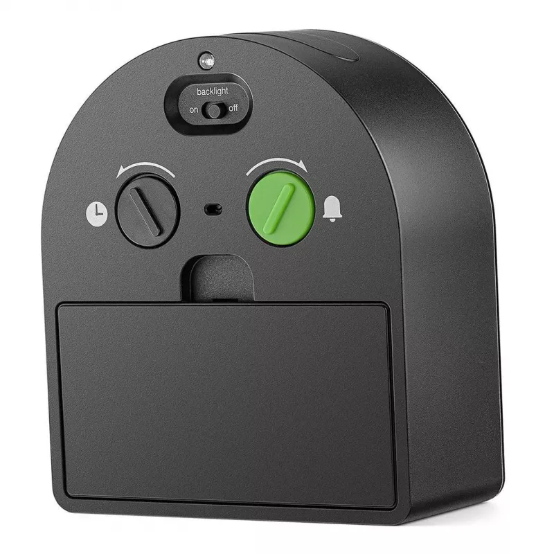 Braun BC22 kvarca modinātājpulkstenis melns, dzeltens