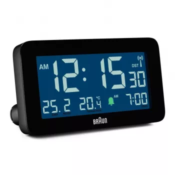 Braun BC10 digitālais modinātājpulkstenis melns