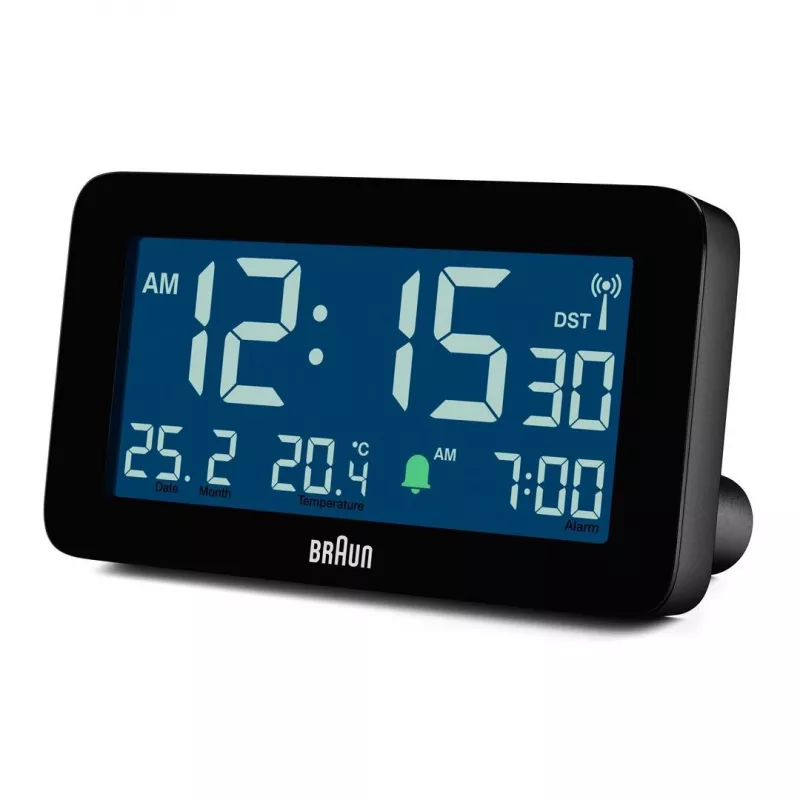Braun BC10 digitālais modinātājpulkstenis melns