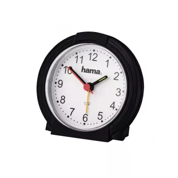 Analog Clock Hama Classic Melns balta