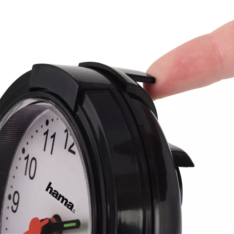 Analog Clock Hama Classic Melns balta