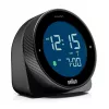 BRAUN BC 24 B DCF melns — radiovadāms modinātājpulkstenis ar digitālo displeju